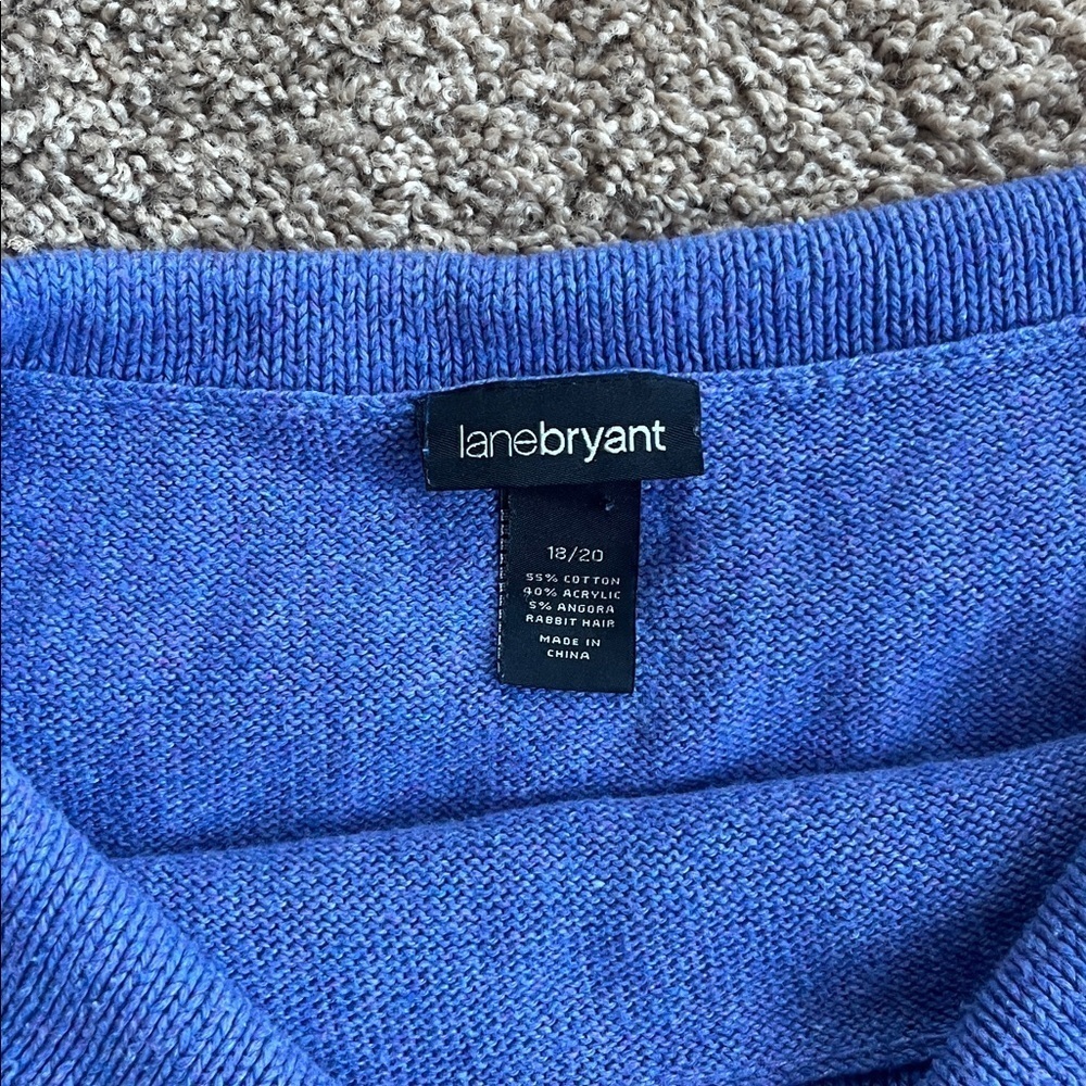 Lane Bryant Indigo Knit Sweater Size 18/20 - Picture 5 of 6